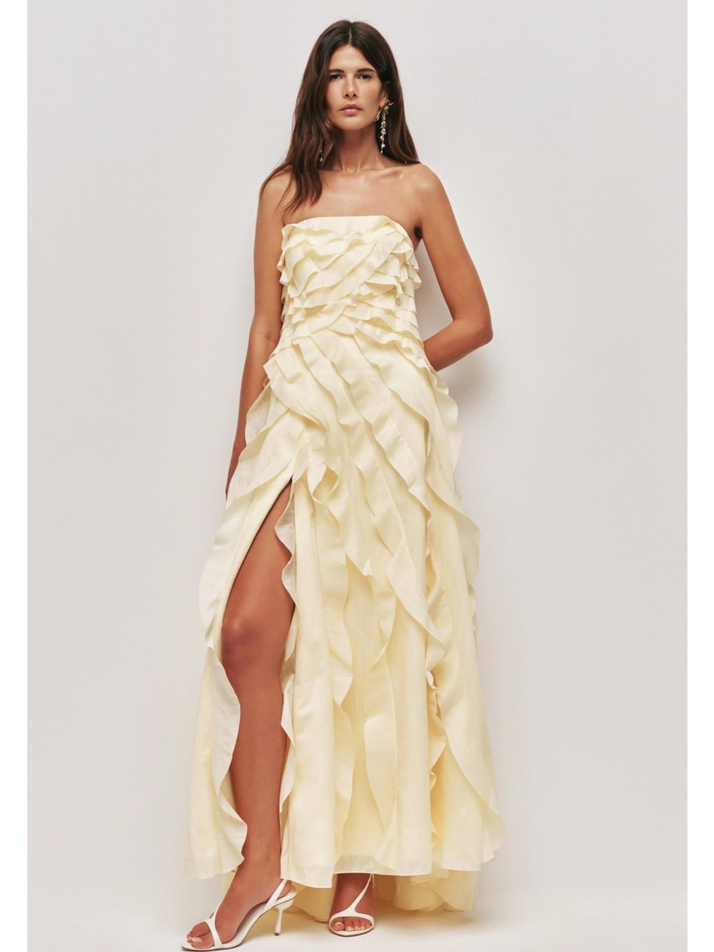 AJE Allairie Gown in Butter Yellow